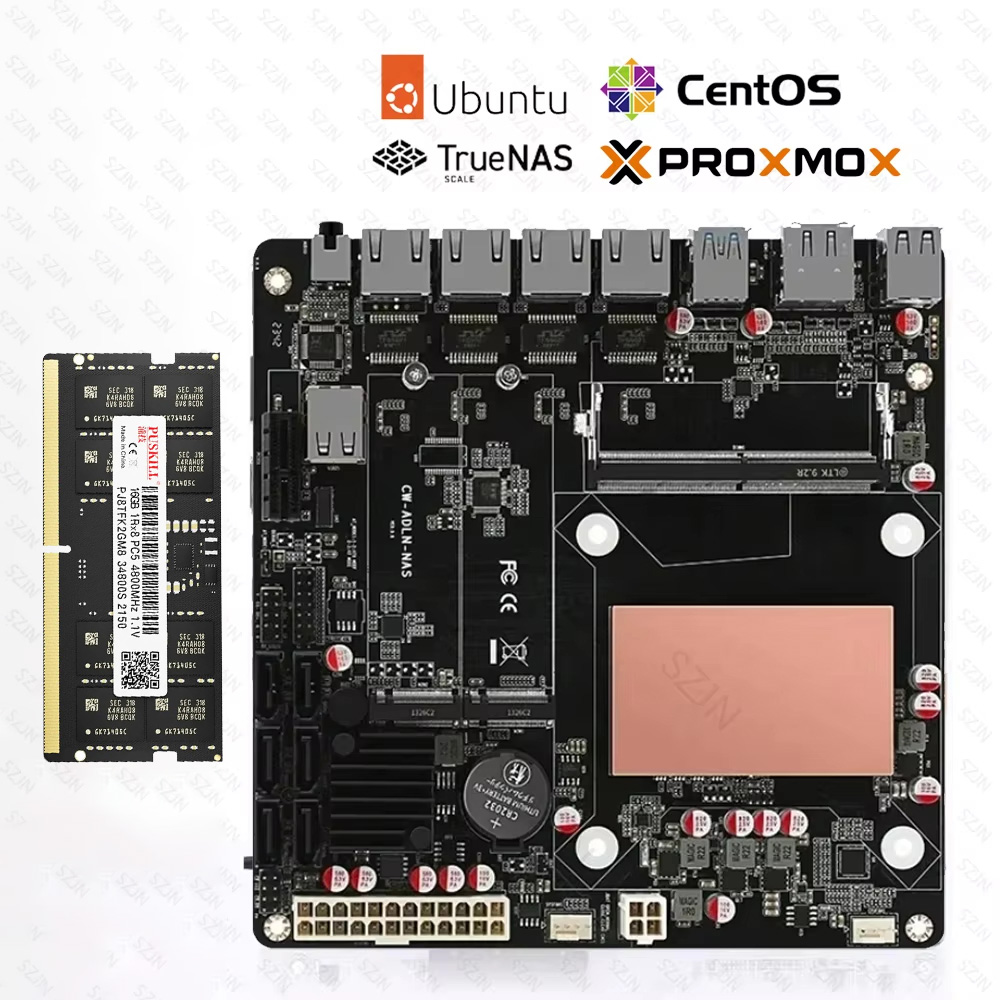 Nas Motherboard 8 Sata Mini Itx - ITX N150 moederbord NAS set Alder