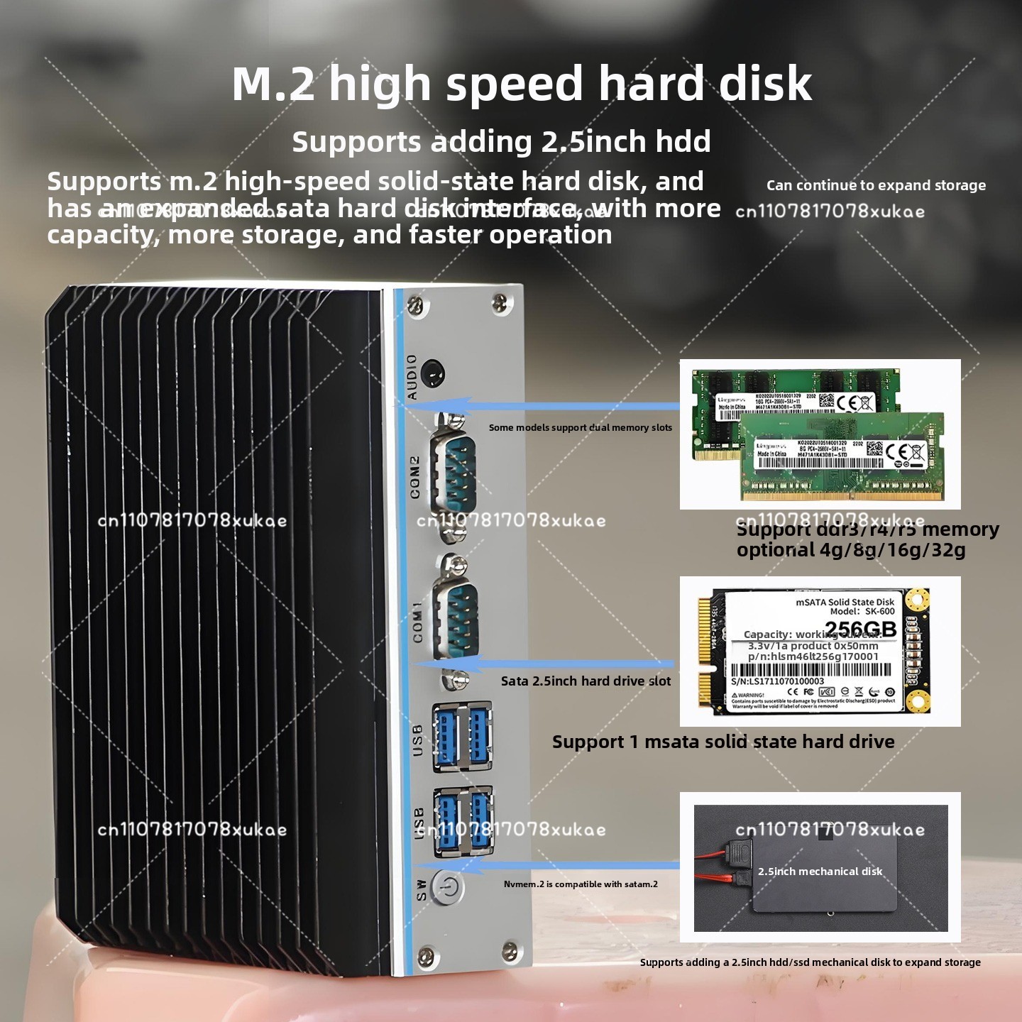 Fanless Industrial Pc Rs485 Core I7 - Mini Industriële PC - Quad-Core N100/J1900/J6412,