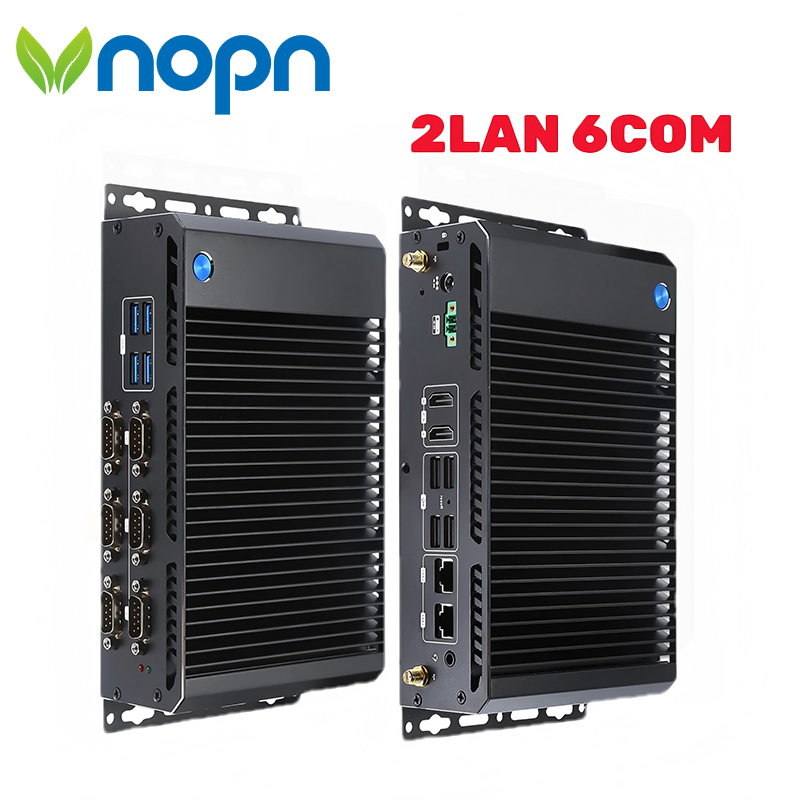 Fanless Industrial Pc Rs485 Core I7 - VNOPN Fanless Industriële Mini PC Dual