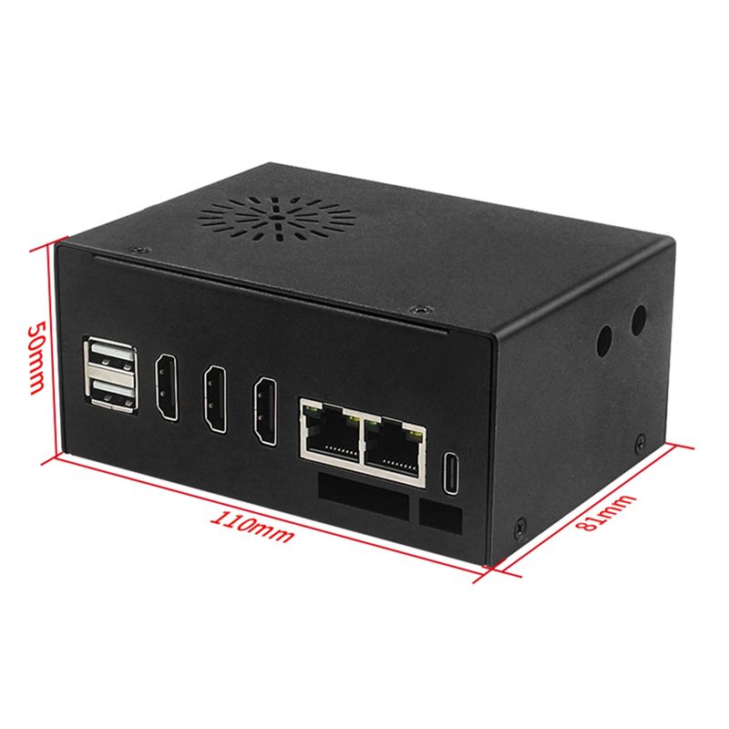 Orange Pi 5 Plus 16Gb - HGHO Metalen behuizing met koelventilator en