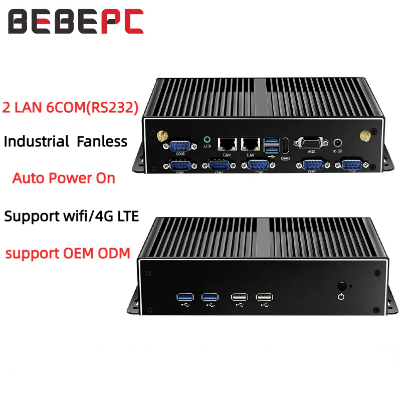 Fanless Industrial Pc Rs485 Core I7 - Mini Industriële PC Fanless Dual LAN