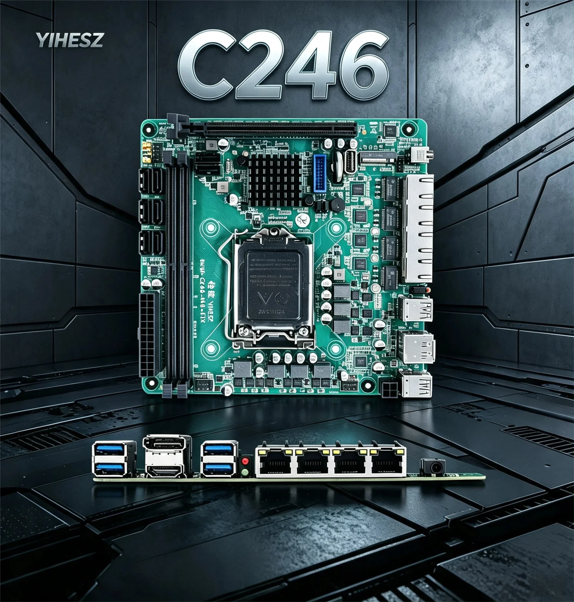 C246 ITX NAS moederbord onders - Nas Motherboard 8 Sata Mini Itx recensie en prijs