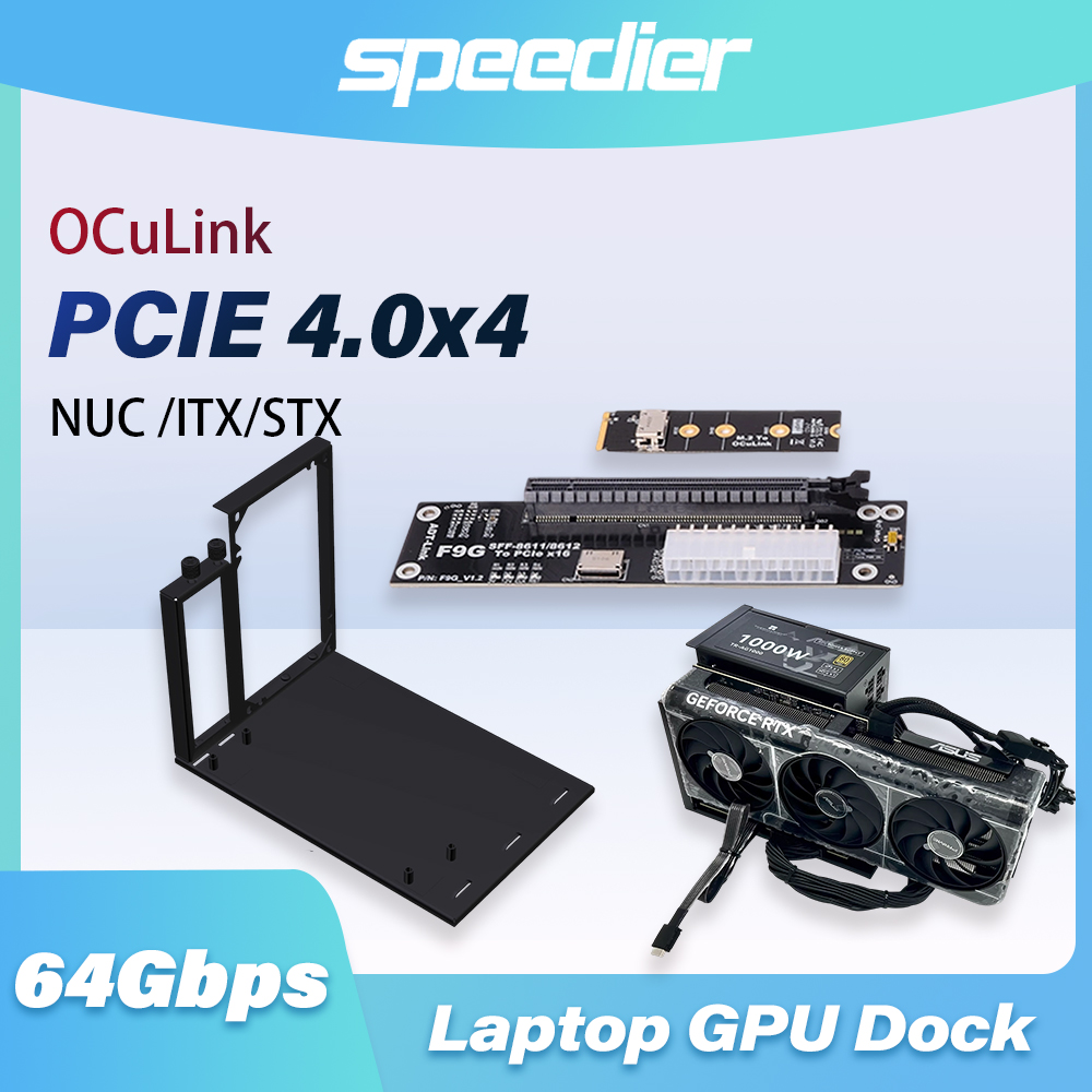 F9G 64Gbps OcuLink naar PCIE 4 - Oculink Egpu Mini Pc recensie en prijs