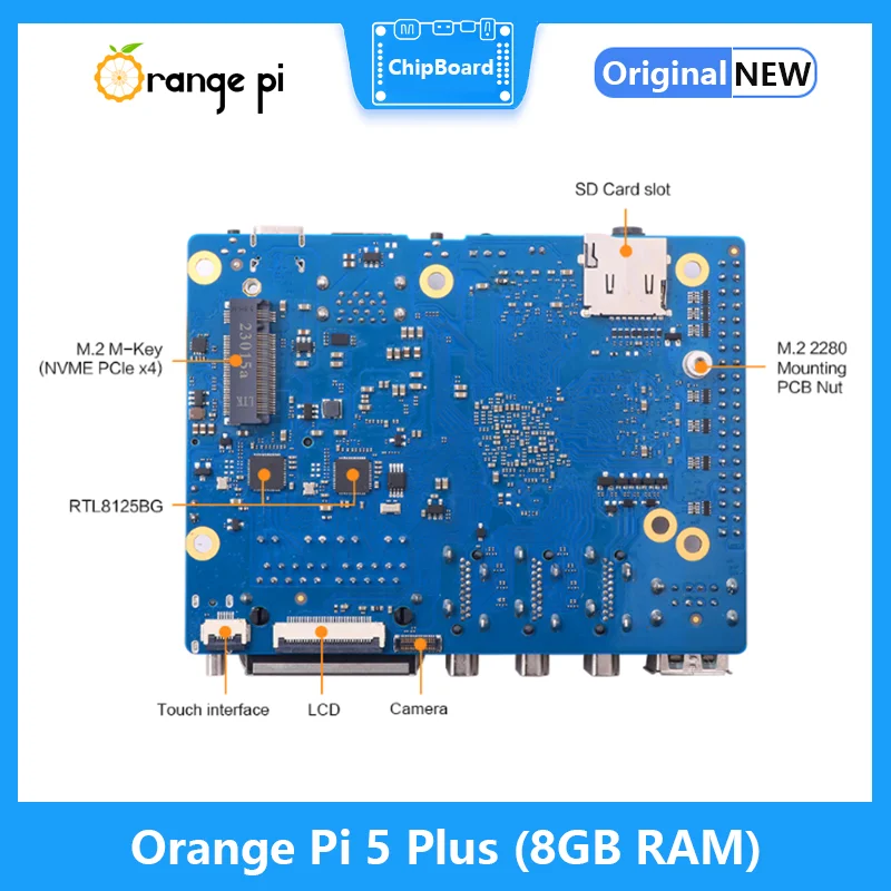 Oranje Pi 5 Plus 8 GB RAM RK35 - Orange Pi 5 Plus 16Gb recensie en prijs
