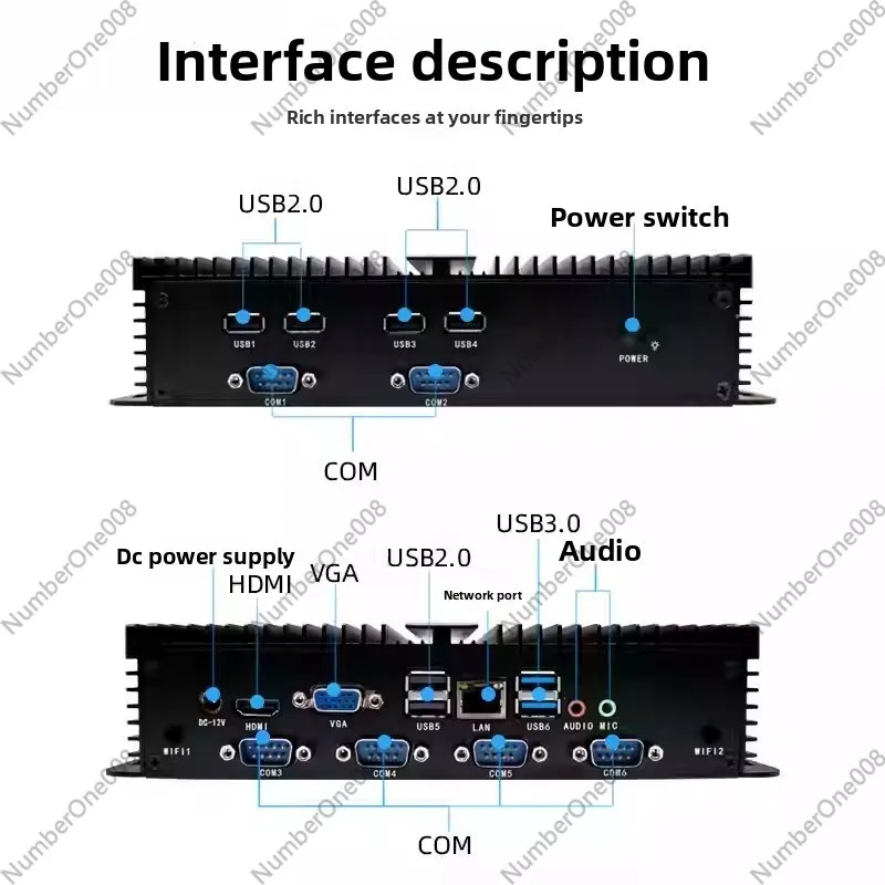 12e generatie Core I5/i7 Dual  - Fanless Industrial Pc Rs485 Core I7 recensie en prijs