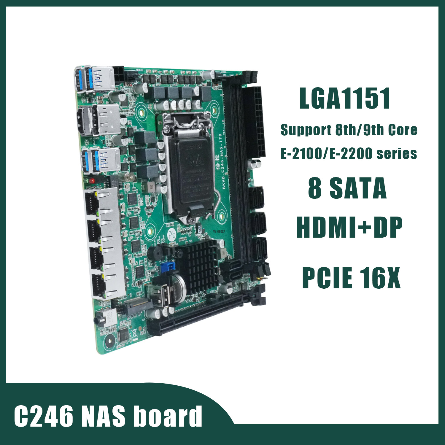 C246 NAS moederbord 8 SATA 3.0 - Nas Motherboard 8 Sata Mini Itx recensie en prijs