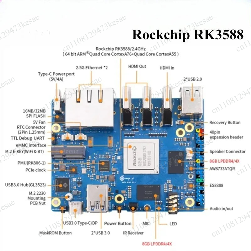 voor Orange Pi 5 Plus 16GB RK3 - Orange Pi 5 Plus 16Gb recensie en prijs