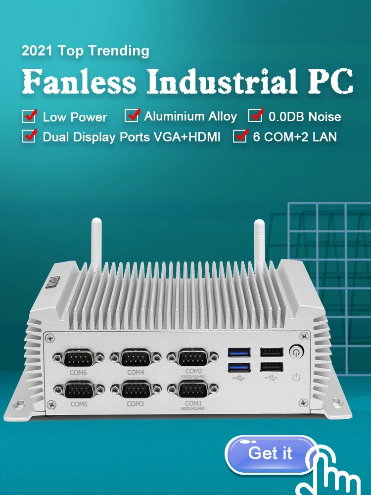 Industriële pc zonder ventilat - Fanless Industrial Pc Rs485 Core I7 recensie en prijs