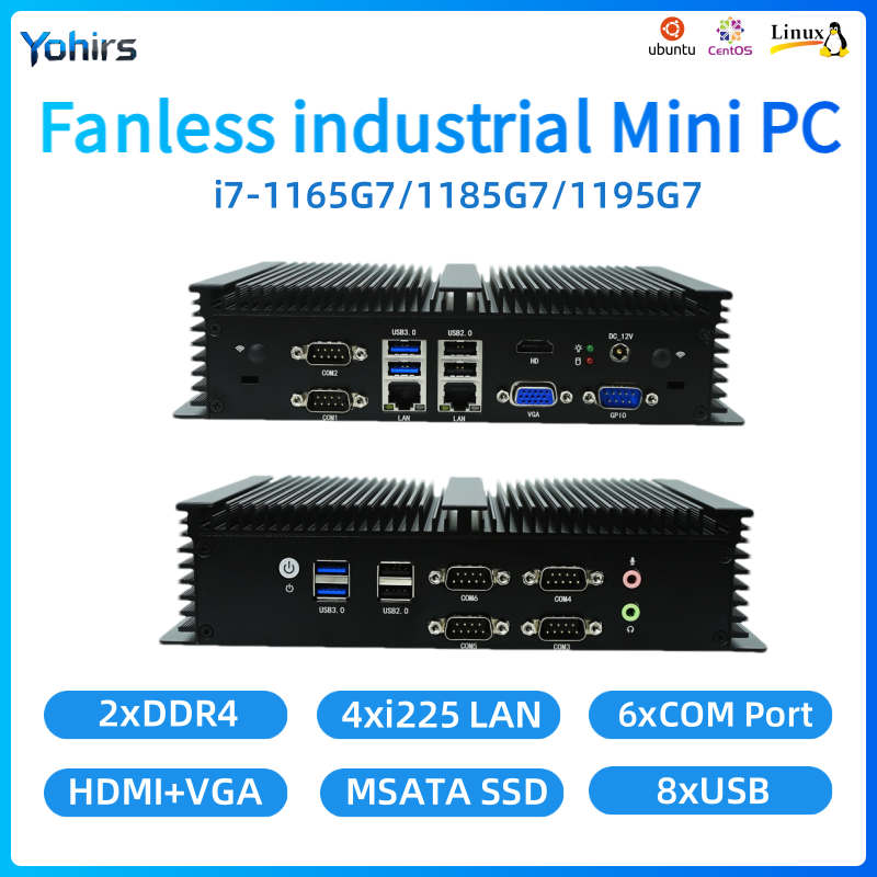 Fanless Embedded PC Intel Core - Fanless Industrial Pc Rs485 Core I7 recensie en prijs