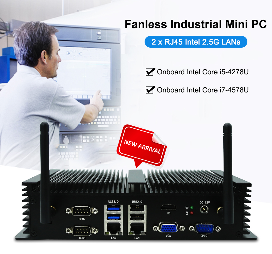 Fanless Embedded PC Intel Core - Fanless Industrial Pc Rs485 Core I7 recensie en prijs