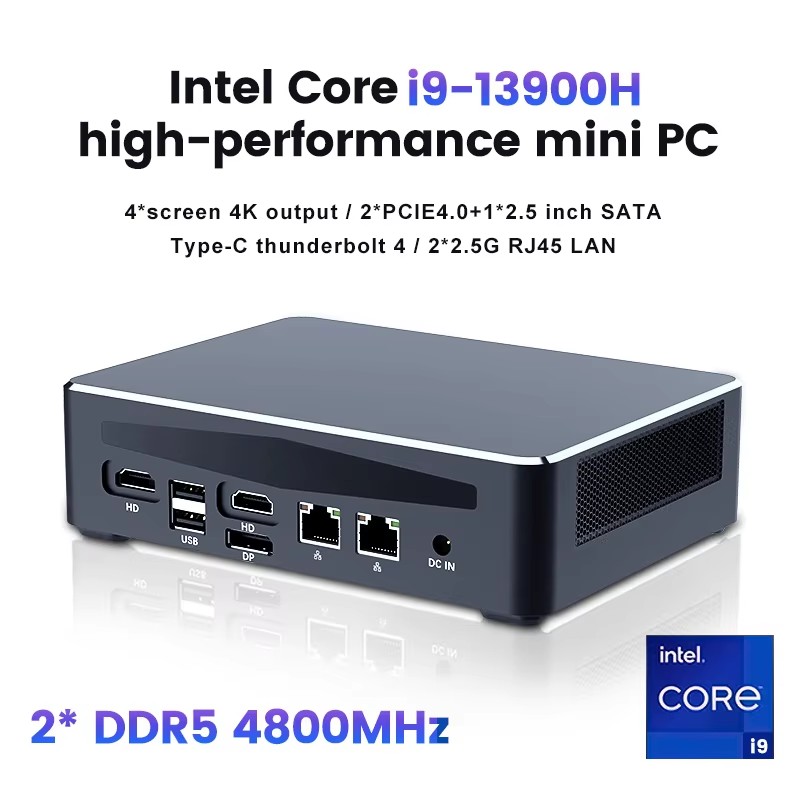 Topton Gaming 4 NAS Mini PC Co - Intel Core I9 13900H Mini Pc recensie en prijs