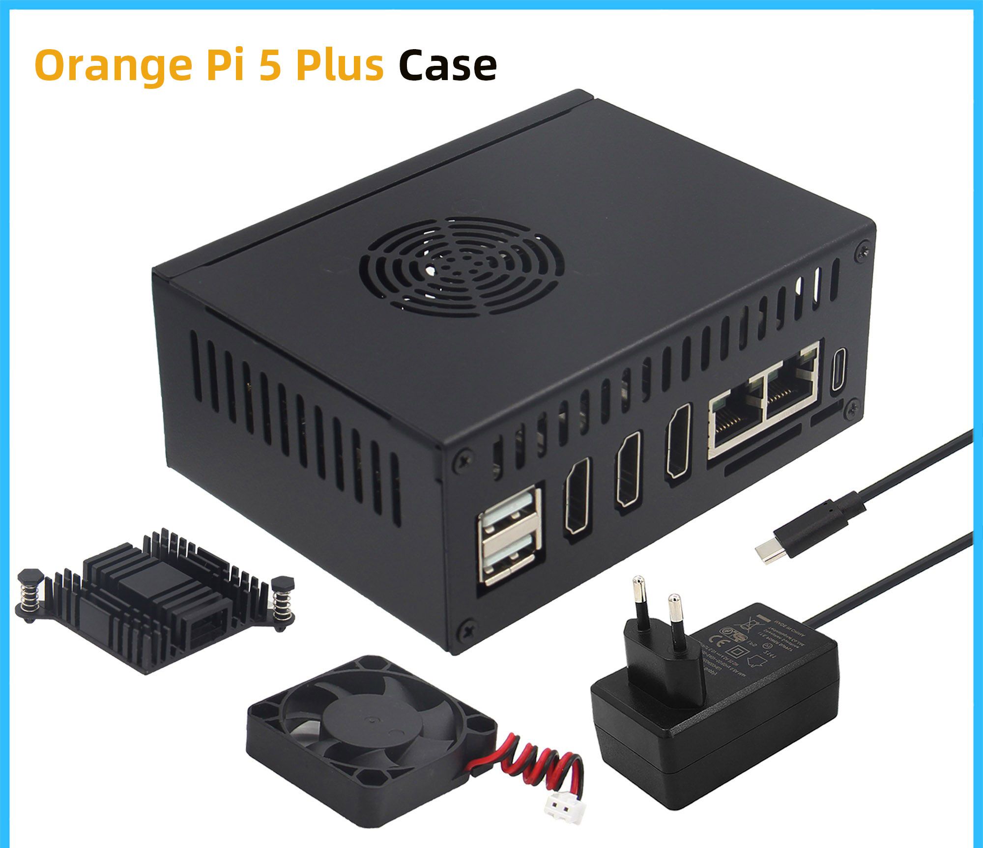Oranje Pi 5 Plus-behuizing (N5 - Orange Pi 5 Plus 16Gb recensie en prijs