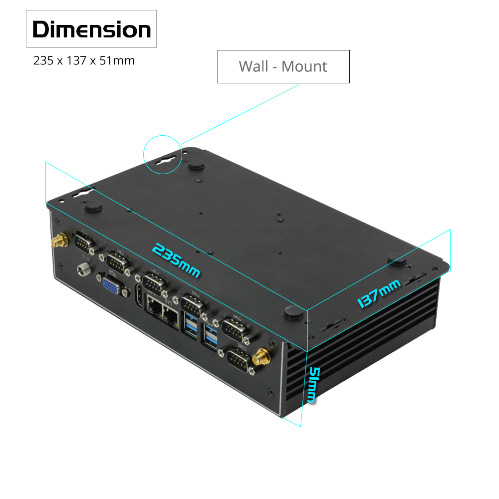Mini Industriële PC Fanless Du - Fanless Industrial Pc Rs485 Core I7 recensie en prijs